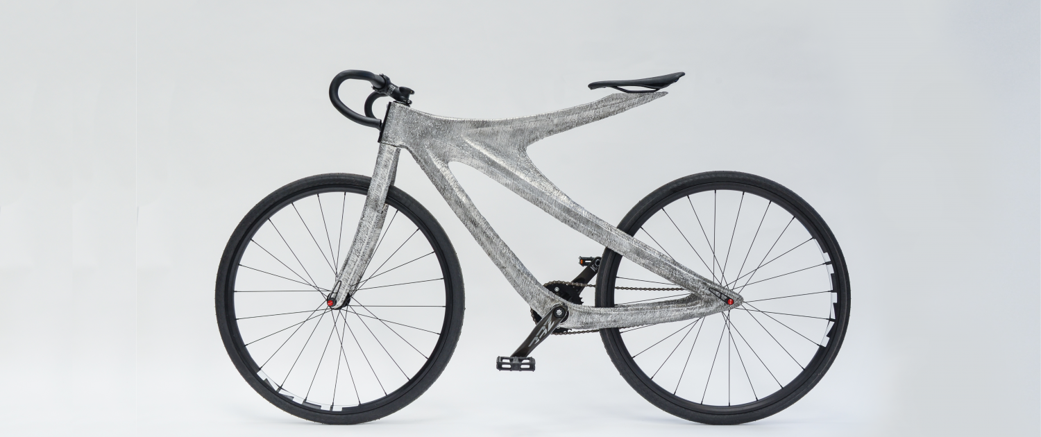 Lätt aluminiumram på cykel med WAAM